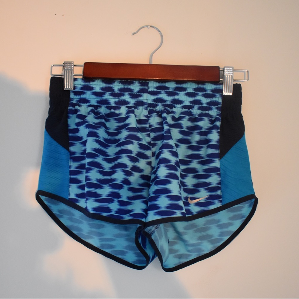 Blue Nike dri fit shorts